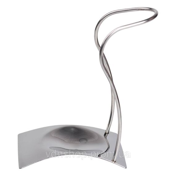 Подставка под половник лопаточку или ложку 12×10.5×17 см из нержавеющей стали Серебро HP-19-15-Y | Зображення 1