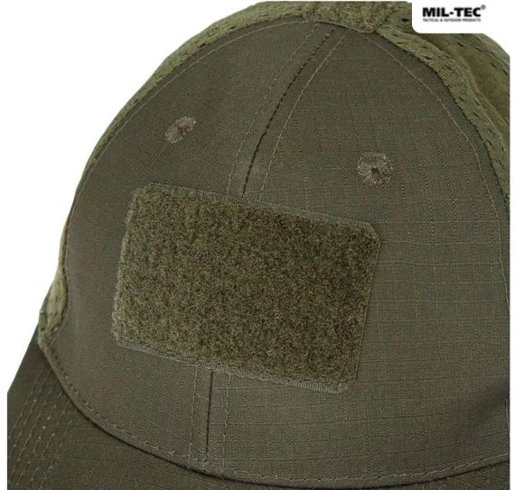 Бейсболка MIL-TEC Net Baseball Cap Olive з сіткою | Зображення 6