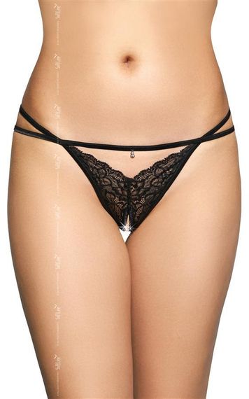 Женские стринги - G-String 2496, black - S/M sexstyle