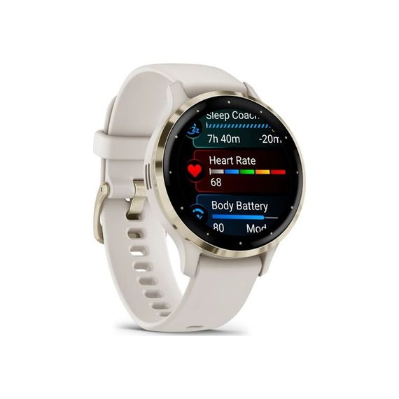 Смарт-годинник Garmin Venu 3S, Ivory + Soft Gold, GPS (010-02785-04) | Зображення 2