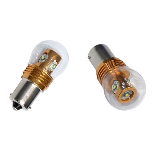 Светодиодная автолампа 1157 P21/5W BAU15d, 20W RED (380Lm) (CREE LED)  двухконтактная красная | Зображення 2