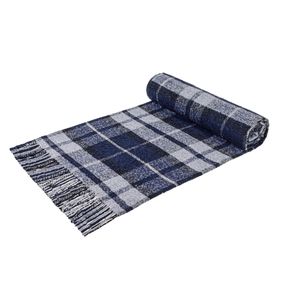 Плед Vladi 64628 Україна 140x200  Поліестер, Бавовна Синій, Сірий