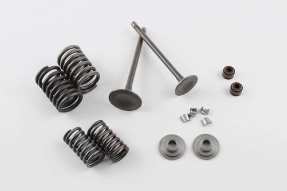 Клапани (пара, у зборі) 4T CG150 (L-92 mm)