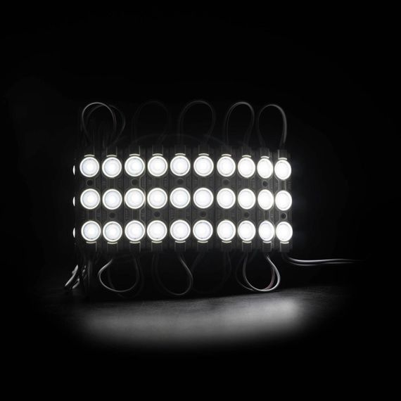 Світлодіодний модуль PROLUM P1 SMD2835 3LED 12V 1W IP66 З лінзою Білий | Зображення 1