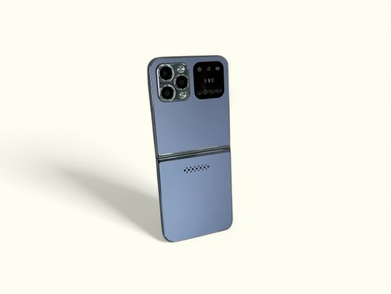 Кнопковий мобільний телефон розкладачка AIEK I16 Max на 4 сім карти Blue | Зображення 1