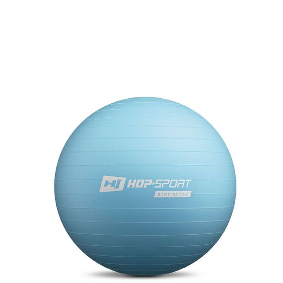 Фітбол Hop-Sport 45см блакитний + насос | Зображення 1