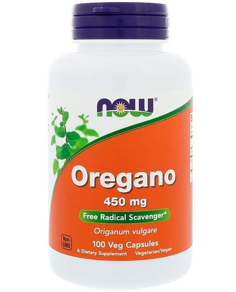 Олія Орегано NOW Foods Oregano 450 mg 100 Veg Caps