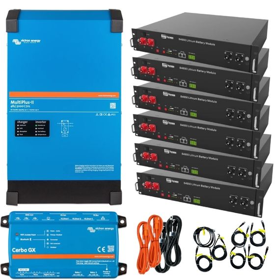 VictronEnergy MultiPlus-II + Dyness 4кВт 14.4кВт•ч Система безперебійного живлення однофазна