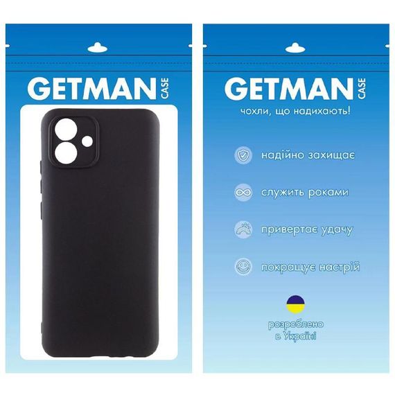 Чохол TPU GETMAN Liquid Silk Full Camera для Samsung Galaxy A05 Чорний / Black | Зображення 5