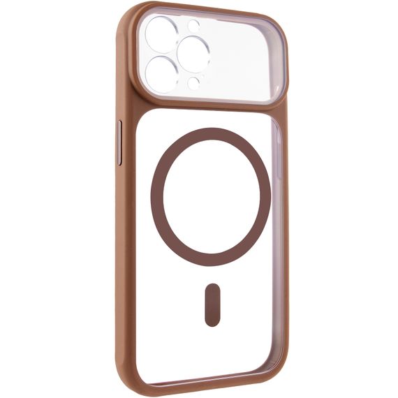 Чохол TPU+PC GETMAN Moon Clear with Magnetic Fit для Apple iPhone 12 Pro (6.1") Brown