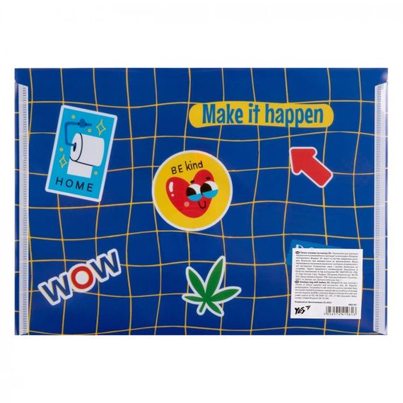 Папка-конверт B5 на кнопці Sticky Mood 492147 Yes, глянець (5056574419613) | Зображення 1