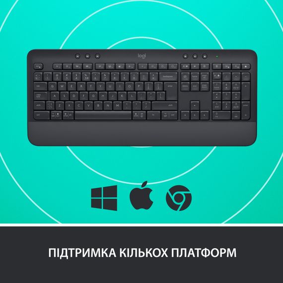Клавіатура Logitech Signature K650, UA, Graphite (920-010945) | Зображення 5