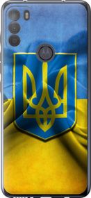 Чехол на Motorola G50 Флаг и герб Украины 1 "375u-2354-17620"