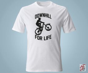 Футболка жіноча з принтом   Downhill for life