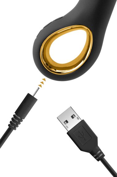 Силиконовый вибратор RABBIT MY DUCHESS BLACK EMPIRE sexstyle | Зображення 3