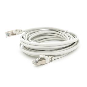 Патч-корд литой MERLION,FTP,RJ45,Cat.5e,5m,серый,CCA,Q200