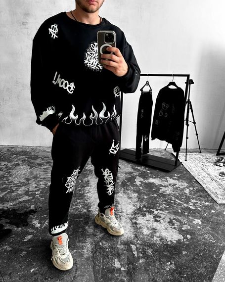 Костюм світшот штани ДТФ | Зображення 2