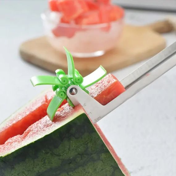 Пристрої для нарізки кавуна та дині SUNROZ Watermelon Slicer ніж-слайсер Зелений | Зображення 2