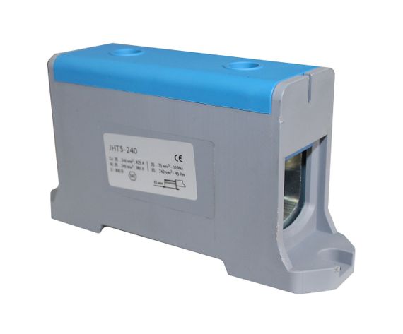 Клема силова СКНГ-JHT5-240 35-240мм2 380А "N" синій Ny95506247