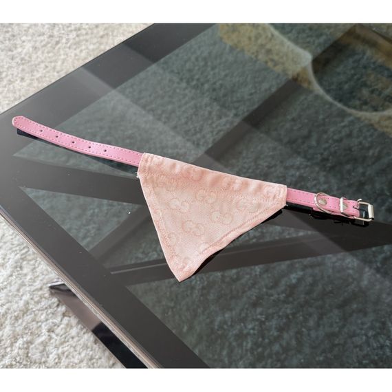 Ошейник с банданой Gucci GG для собак и кошек | Розовый | Зображення 1