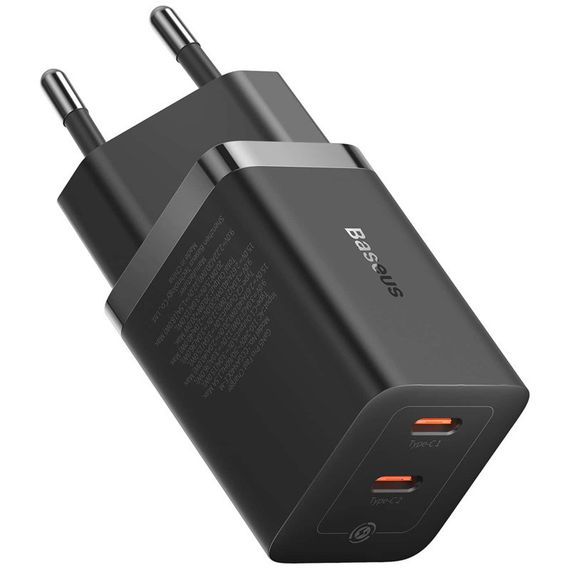 СЗУ Baseus GaN5 Pro OS + Type-C to Type-C 40W (CCGP18010) Black | Зображення 2