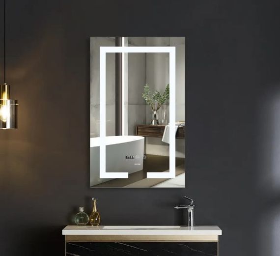 Дзеркало Mixxus ARD MR06-60x80 з LED Touch, Anti-fog, димером, регулюванням яскравості, годинником (MI6929) | Зображення 8