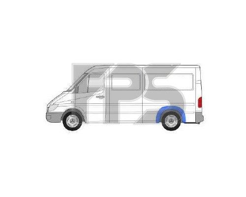 Ремчасть заднего крыла Mercedes Sprinter (95-06) левая / правая, все базы