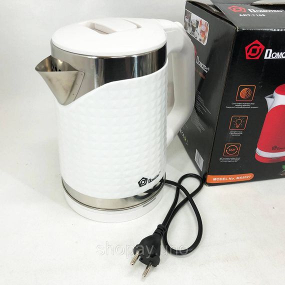 Електрочайник Domotec MS-5027 2000 Вт. Колір: білий | Зображення 3