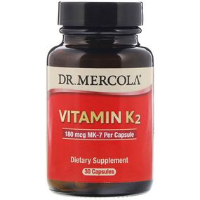 Витамин K Dr. Mercola Vitamin K2 180 mcg 30 Caps MCL-01194