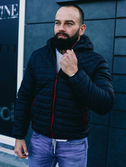 Куртка Хот красная змейка чёрный XL | Зображення 2