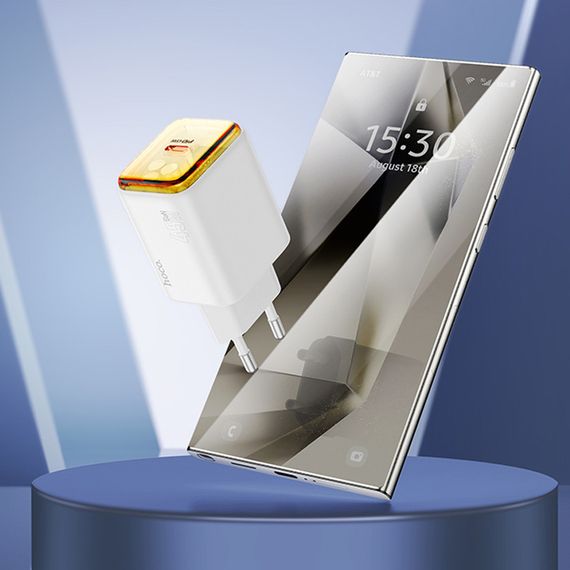 МЗП Hoco N54 Monsoon PD45W (1USB-C) White | Зображення 2