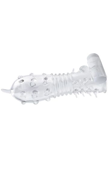 Насадка на член із вібрацією Big John-колір прозорий sexstyle | Зображення 4