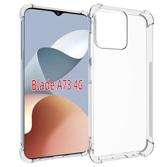 TPU чохол GETMAN Ease logo посилені кути для ZTE Blade A73 4G Безбарвний (прозорий) | Зображення 5