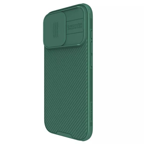 Карбонова накладка Nillkin CamShield Pro Magnetic для Apple iPhone 16 Pro (6.3") Deep Green | Зображення 1