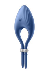 Регулируемое эррекционное кольцо с вибрацией Satisfyer Duelist, синий Sex Aura