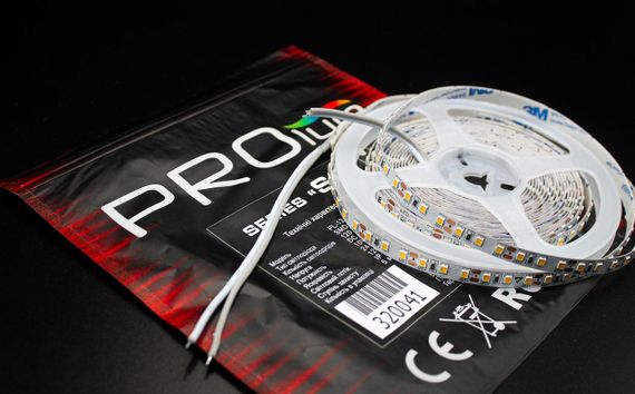 Світлодіодна LED стрічка PROLUM 12V 2835\120 IP20 Series "SG" Тепло-Білий (2800-3200K) | Зображення 4