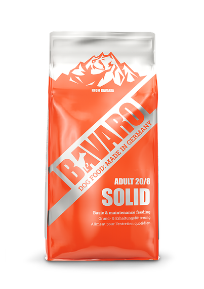 Josera BAVARO SOLID 20/8 ADULT. Йозера баваро солід 20/8 єдул для робочих та зрілих собак 18 кг