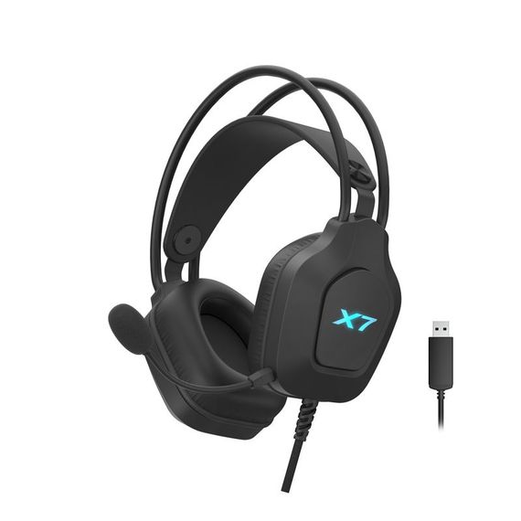 Гарнітура A4-Tech XH-200 USB, колір чорний
