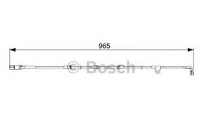 Датчик зношування колодок передн. BMW X5 (E70), X6 (E71, E72) (вир-во Bosch) BOSCH 1987473027 на BMW X5 (E70)