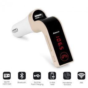 Автомобильный FM модулятор Car G7 FM Modulator Bluetooth. Цвет: золотой