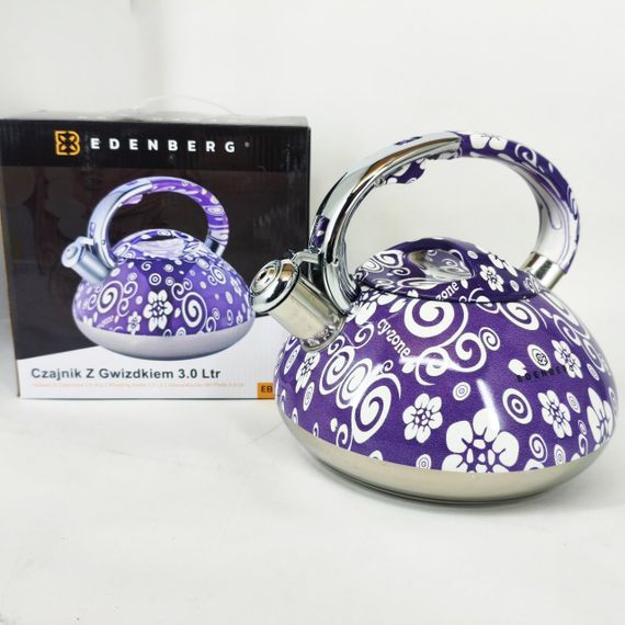 Чайник для плиты с громким свистком Edenberg EB-1959 3л, Чайник для газовой комфорки WV-39 | Зображення 2