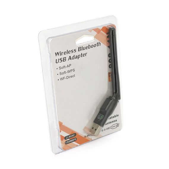 Бездротовий мережевий адаптер з антеною 10см Wi-Fi-USB LV / CL-UW07D - 8723DU, 802.11bgn, 150MB, 2.4 GHz, WIN7 / XP / Vista / 2K / | Зображення 2