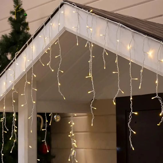 Гірлянда-бахрома Сіті XPRO 200 LED, 5 м, теплий білий світло (23457489602_735) | Зображення 2