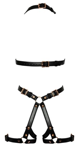 Портупея Bad Kitty Harness 2493381 Чорна L/XL | Зображення 1