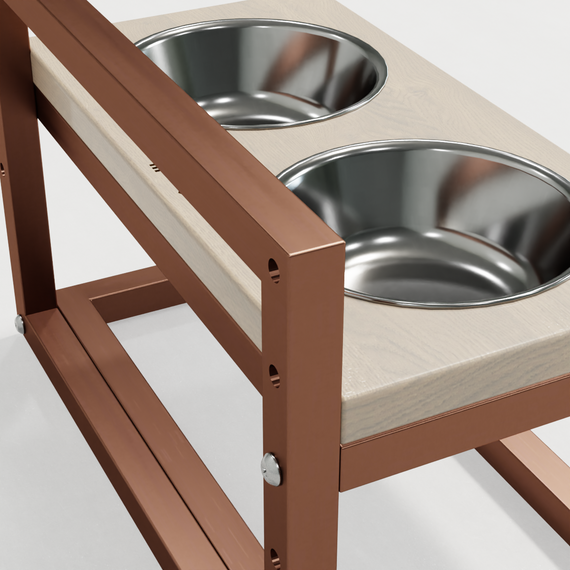 Миски на регулируемой подставке для маленьких собак Hollky Flex S (2 × 0.450 л) FS-422523-GLWH | Зображення 8