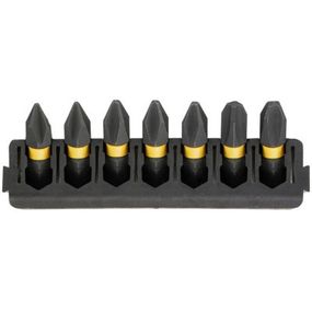 Набор бит DeWALT в касете для Tough Case, FlexTorq, L = 25 мм, Рh1 - 2 шт, Рh2 - 3 шт, Рh3 - 2шт (DT70808)