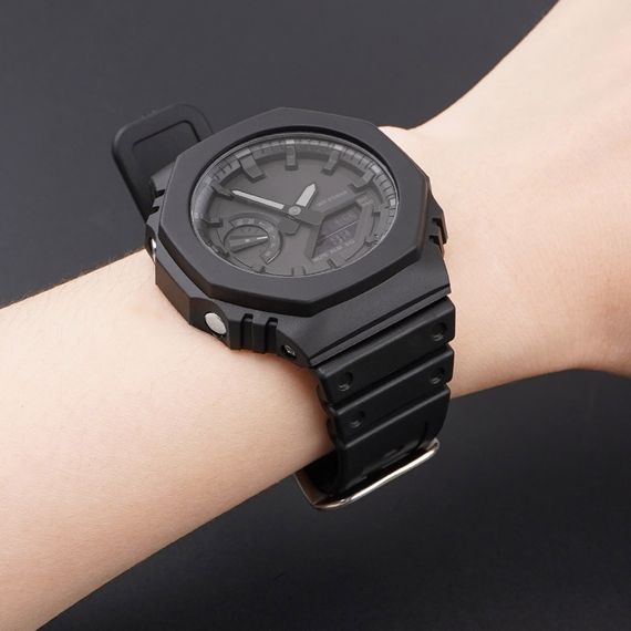 Ремінець для Casio G-Shock GA-2100/2110 Black SI | Зображення 3