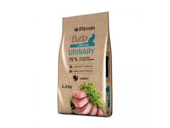Fitmin cat Purity Urinary (профілактика хвороб сечовивідної системи з індичкою), 1,5 кг | Зображення 2