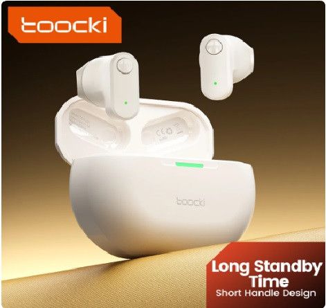 Беспроводные наушники с замечательным звуком Toocki EJ05 Bluetooth 5.3 HIFI Stereo активное шумоподавление | Зображення 1