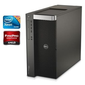 Робоча станція Dell Precision T7610 Tower / Intel Xeon E5-2670 v2 (10 (20) ядер по 2.5 - 3.3 GHz) / 32 GB DDR3 / 256 GB SSD / AMD FirePro W5100, 4 GB GDDR5, 128-bit б/в